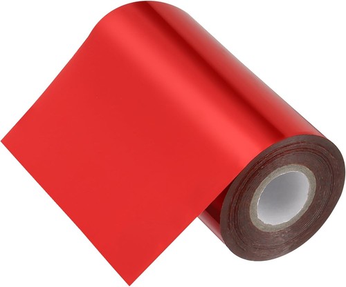 PATIKIL 5"x400Ft Hot Stamping Foil Paper, Heat Transfer 5"x400Ft, Red