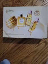 Gisou Glow All The Way Hair & Lip Gift Set Mask, Oil, Perfume, & Lip Oil NEW