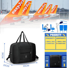 Aerolite Easyjet ITA Airways 45x36x20cm Dimensioni Massime Borsone Da Viaggio 32 5l Bagaglio Da Cabina Leggero Sotto Sedile Borsa Da Volo Con 5 Anni Di Garanzia Nero