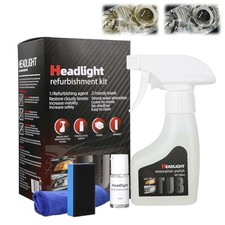 Upgrade Automotive Headlamp Restoration Fluid Kit, Car Headlight Cleaner and