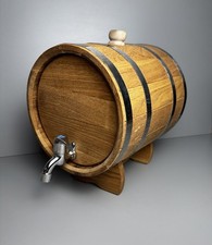 10L Oak Aging Barrel with Stand Spigot Wooden Whiskey Barrel Wine Barrel 2,5 Gal