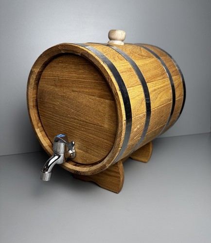 10L Oak Aging Barrel with Stand Spigot Wooden Whiskey Barrel Wine Barrel 2,5 Gal