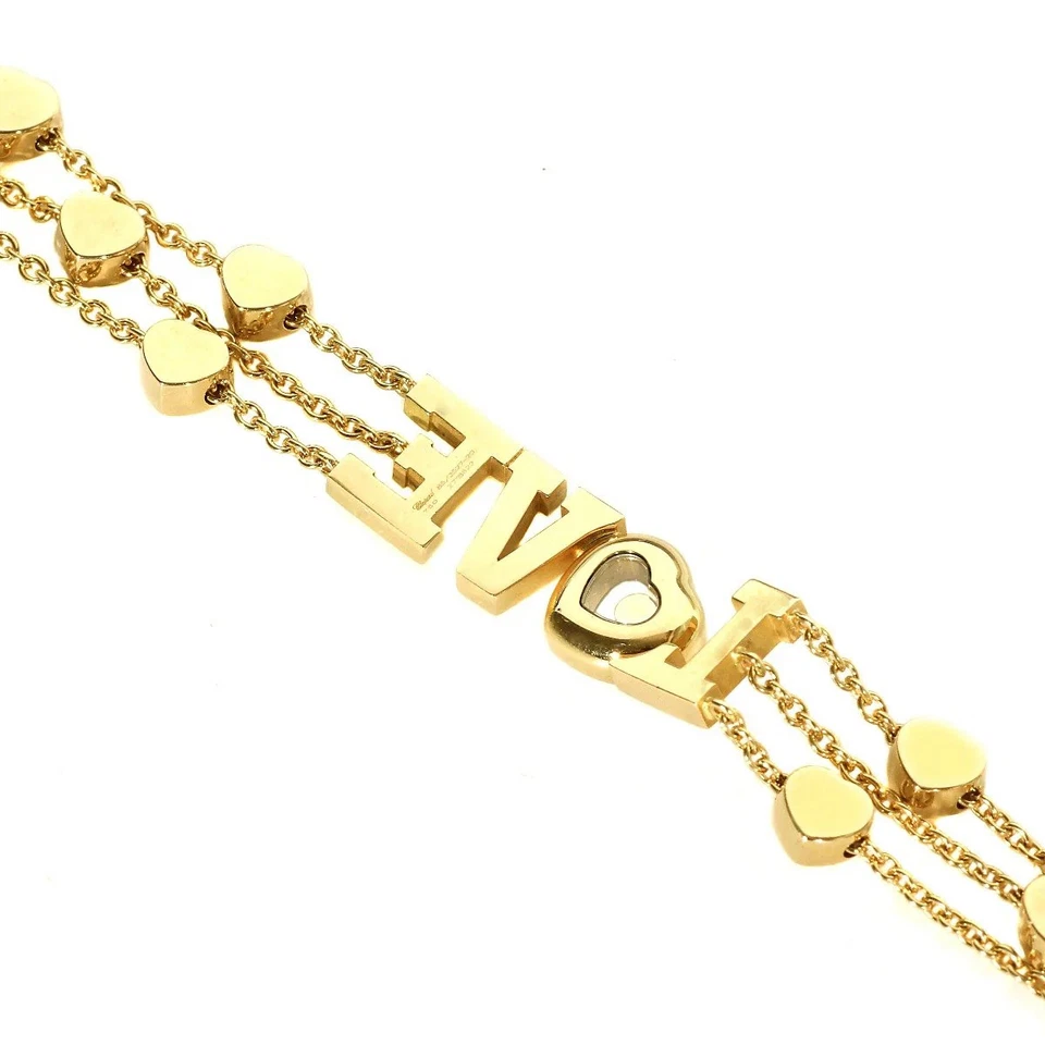 Brazalete corazón oro amarillo 18k Chopard Love Happy Diamond Foto 3 de 3