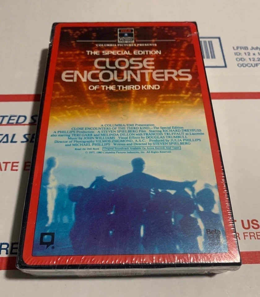Close Encounters Of The Third Kind RCA 1985 SEALED NEW Back Watermarks BETAMAX - Image 2 of 4