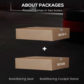 Supllueer Racing Simulator Cockpit Stand With Red Seat Fit Logitech G920 G29G923