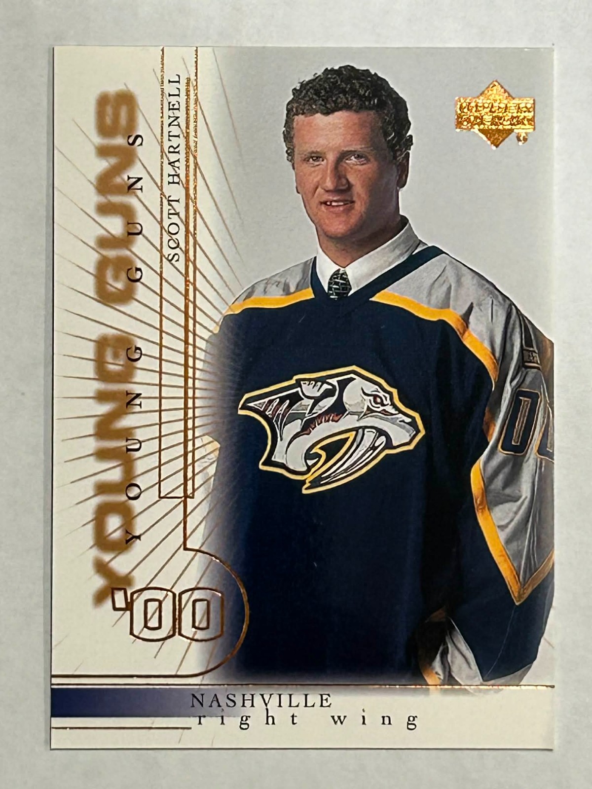 2000-01 Upper Deck Young Guns #226 Scott Hartnell - Predators