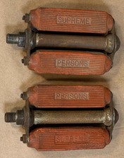 Rarissima bicicletta palloncino PEDALI blocco supremo ROSSO persone anteguerra anni 30 vintage