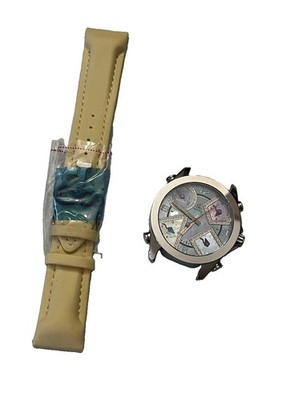 Unisex Jacob & Co. Five 5 Time Zone Watch JCM-23DA Diamond Dial Steel 40mm Worn