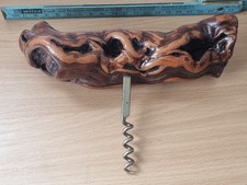 Wurzelholz Korkenzieher / Flaschenöffner / ⌀ ca. 5cm / Grifflänge ca. 18cm (J3)