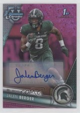 2023 Bowman U Chrome Fuchsia Mini-Diamond Refractor 54/150 Jalen Berger Auto 1u6
