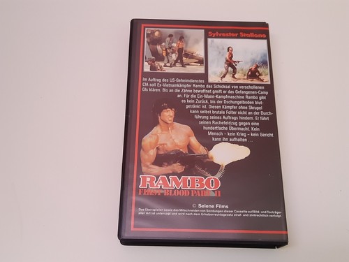 Rambo 2. Teil II Der Auftrag 1985 Uncut VHS German PAL Selene Video Stallone - Bild 2 von 5