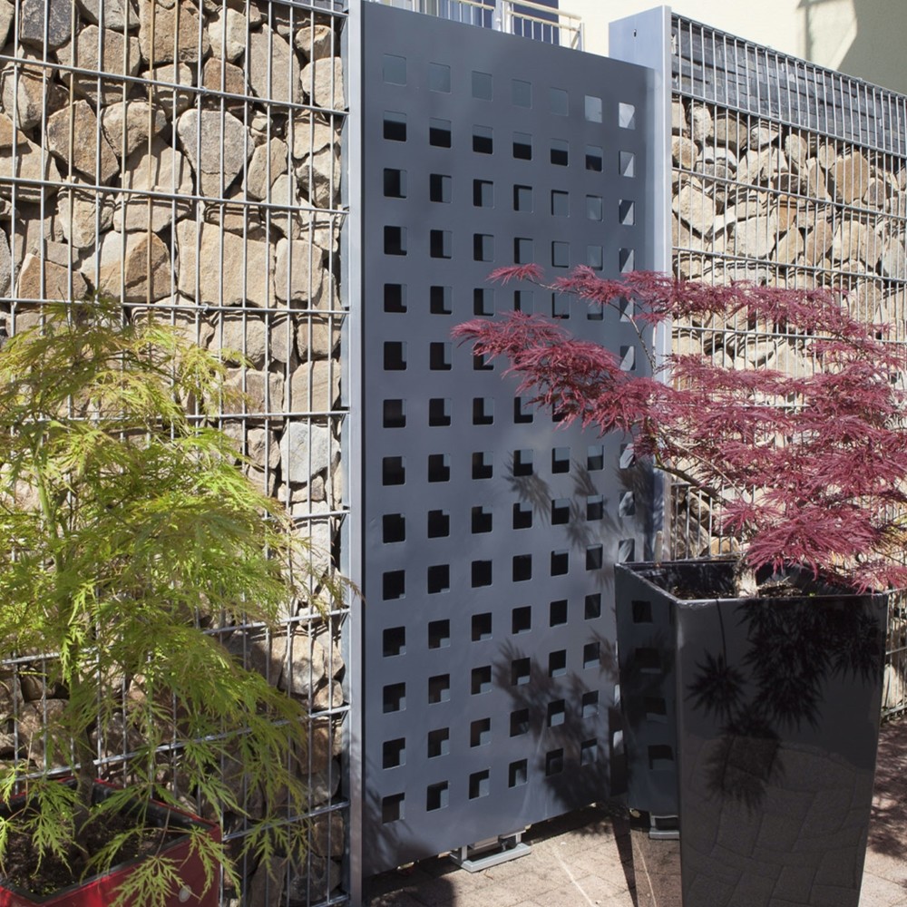 Gabionenzaun CLINE Stabmatte Zaun Schmuckzaun Steingabione