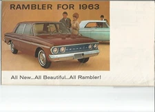  1963  AMC American Motors Sales Brochure with American, Classic,  Ambassador 
