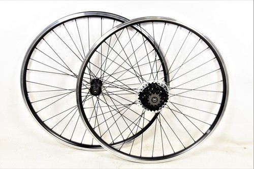 RUEDAS DE BICICLETA DE MONTAÑA 26" (559 x 19c) VELOCIDADES BUJES DE CASETE LLANTAS DE DOBLE NEGRAS 5014217635912 | eBay