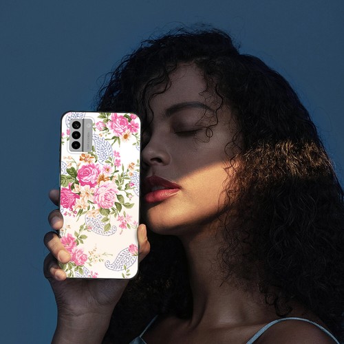 Coque téléphone étanche florale vive pour Nokia C210 G310 C300 C200 G400 C110 - Photo 15 sur 72
