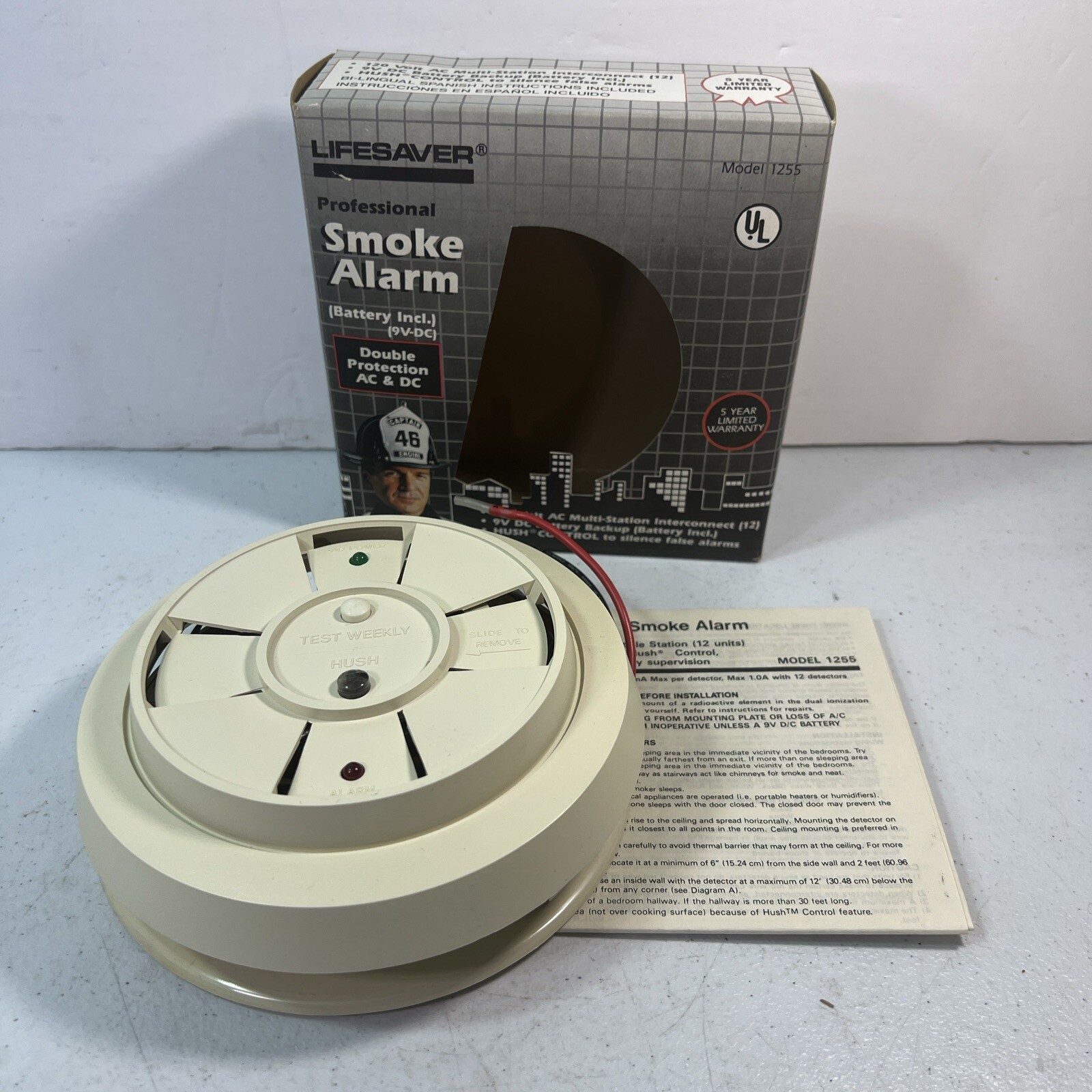 NEW LIFESAVER SMOKE ALARM MODEL 1255 OPEN BOX eBay