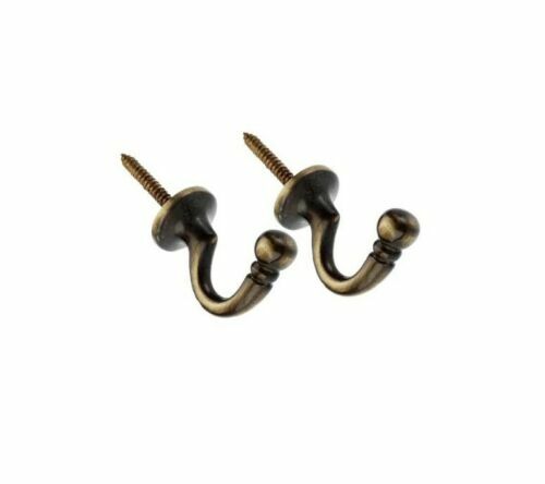 2x CURTAIN TIE BACK HOOKS RANGE Modern & Classic Designs Screw In Tassel Hold