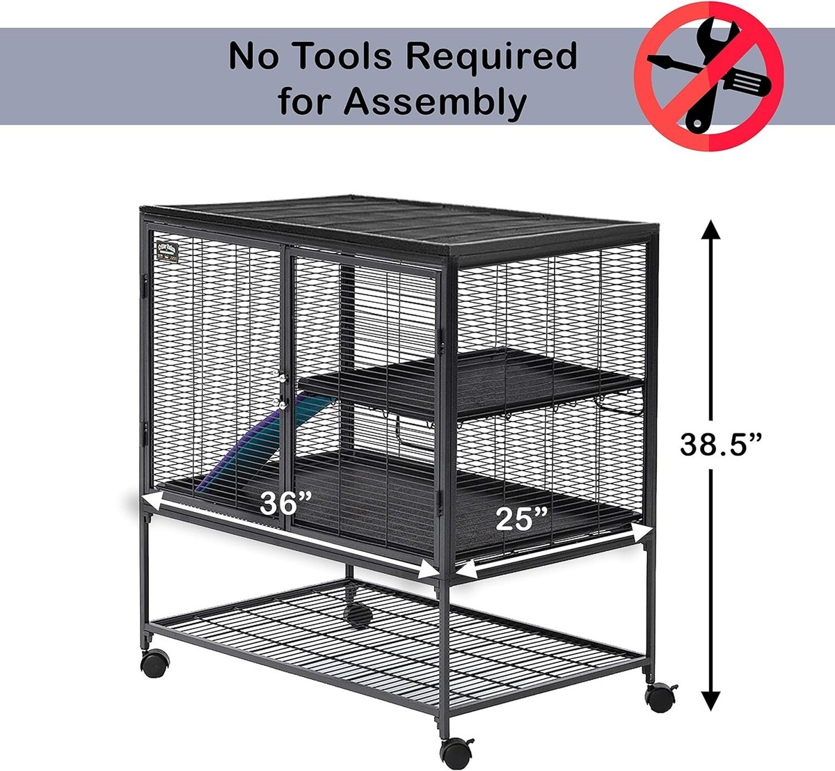 Deluxe Critter Nation Single Unit Small Animal Cage (Model 161 