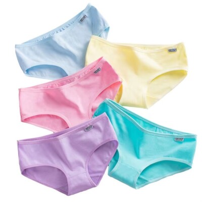 Damen Baumwolle Höschen Frauen Slips Slips Teens bequeme Unterwäsche 3er/6er Pack