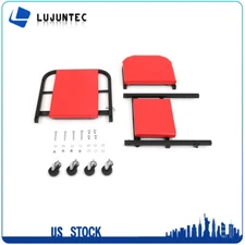 Foldable Z Creeper Seat Rolling Chair Auto Mechanics Shop Garage Work Stool