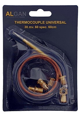 Universal Thermoelement 600 mm ALGAN m. Zubehör f. Potis Gasgrill Gasherd Bräter