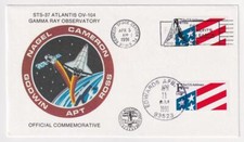 Space Shuttle Atlantis STS-37 LAUNCH  LANDING Space Cover C7709