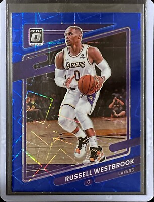 Russell Westbrook - 2021-22 Donruss Optic - Blue Laser Prizm #76