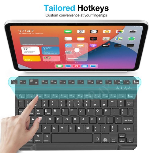 For Huawei MatePad 11.5 S/HONOR Pad X8 X9 Pro Bluetooth Backlit Keyboard Mouse - Picture 8 of 43
