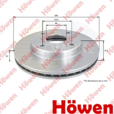 Fits Chevrolet Lacetti Tacuma Daewoo + Other Models Brake Disc Front Howen #1