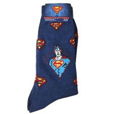 Superman Hero Men s Novelty Crew Socks Size 6-12 New AR120