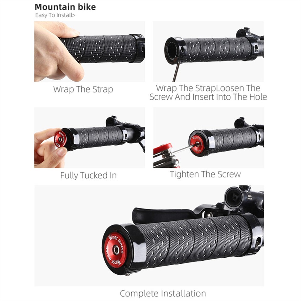 WEST BIKING Expansion Plugs with Tool Bicycle Grips Caps Covers Bike