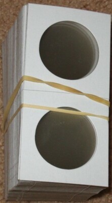 100 Lighthouse 35mm Half Dollar 2x2 Paper Coin Flips 2 x 2 holders