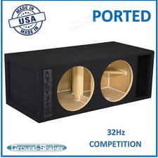 Dual Ported / Vented Sub Box Subwoofer Enclosure Speaker Box 32Hz