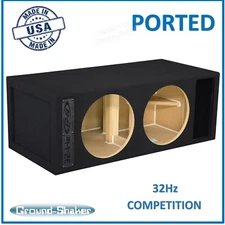 Dual Ported / Vented Sub Box Subwoofer Enclosure Speaker Box 32Hz