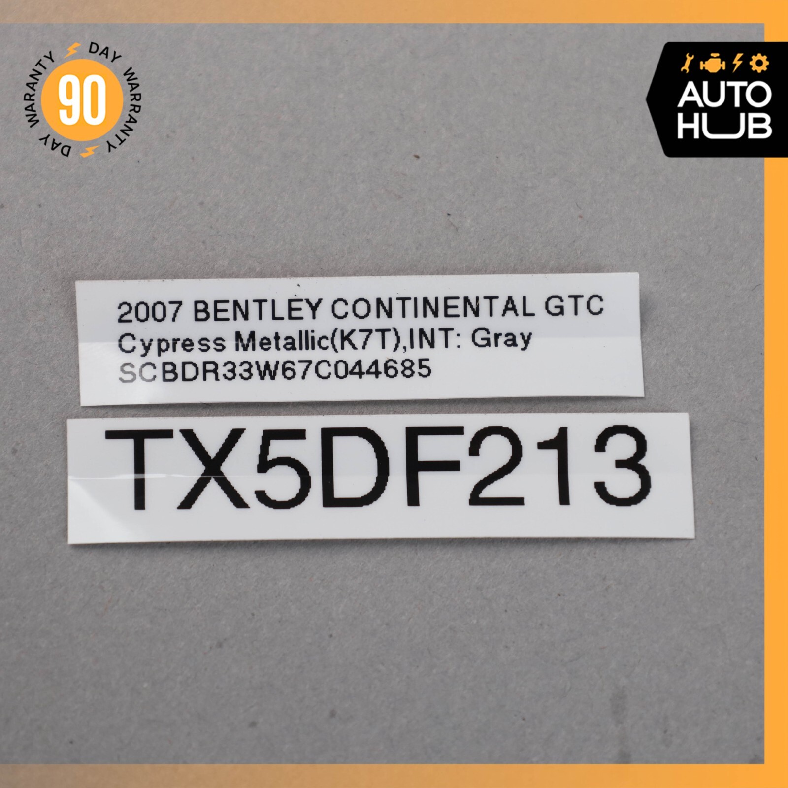 03-10 Bentley Continental GT GTC Right Side Fuel Pump Hose Line OEM