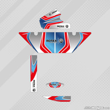 ZANARDI EUROPEAN STYLE DD2 RADIATOR STICKER KIT - ROTAX - KARTING