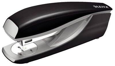 Leitz 5562-00-94 5562 Büroheftgerät NeXXt Style - Metall, 30 Blatt, satin schwar