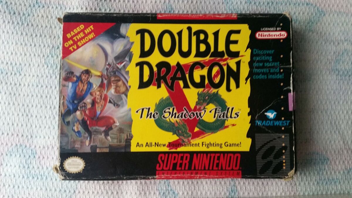 Super Nintendo SNES Double Dragon The Shadow Falls ! Working ! US