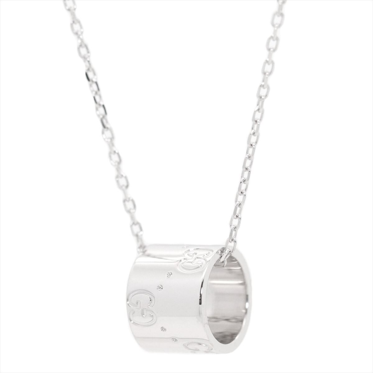 GUCCI Icon Ring Necklace Pendant K18 White Gold Mint Used | eBay GUCCI Icon Ring Necklace Pendant K18 White Gold Mint Used | eBay