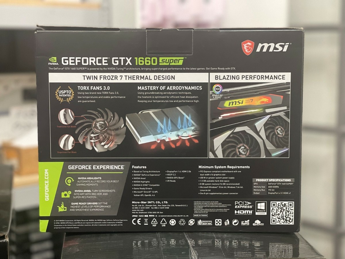 Buy MSI NVIDIA GeForce GTX 1660 Super 6GB GDDR6 Graphics Buy MSI NVIDIA GeForce GTX 1660 Super 6GB GDDR6 Graphics
