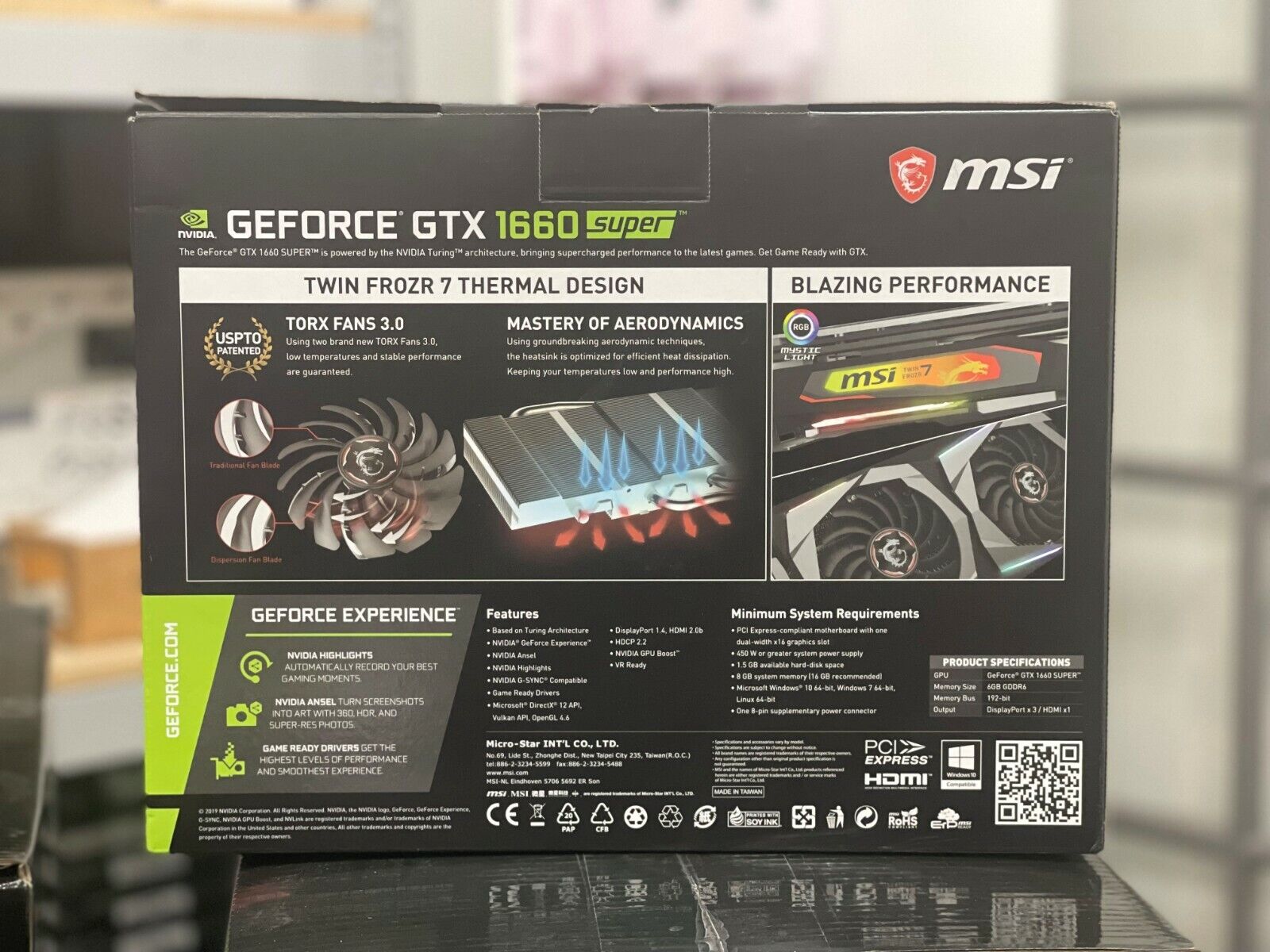 MSI GeForce GTX 1660 SUPER GAMING X グラフィックスボード VD7689