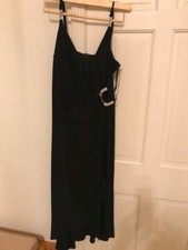 EVENING DRESS WITH STRAP AND ATTRACTIVE SIDE BUCKLE