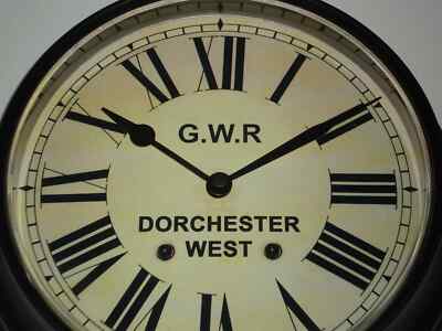 Great Western Railway, GWR Wartezimmeruhr im viktorianischen Stil, Dorchester...