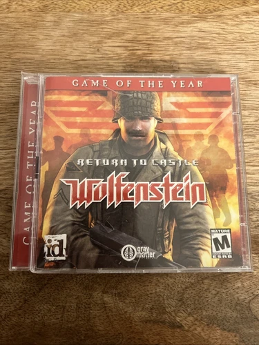 Return To Castle Wolfenstein Video Game Pc Cd-ROM M-Mature 