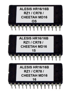 Alesis HR16 / HR16B Soundchip Upgrade mit Casio RZ-1 + Roland CR78 Cheetah MD16