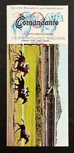 1960s Puerto Rico El Comandante Horse Racing Track Vintage Travel Brochure