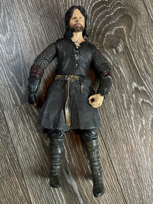 2003 Lord Of The Rings Pose-able Aragorn 10  Figure LOTR Loose Figure Only