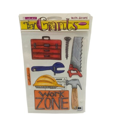 Sticko Tiny Giants Vellum Sticker Work Zone Fathers Day Tools Sticker