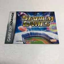 Stadium Games Instruction Booklet ONLY  Game Boy Advance, GBA Manual Original