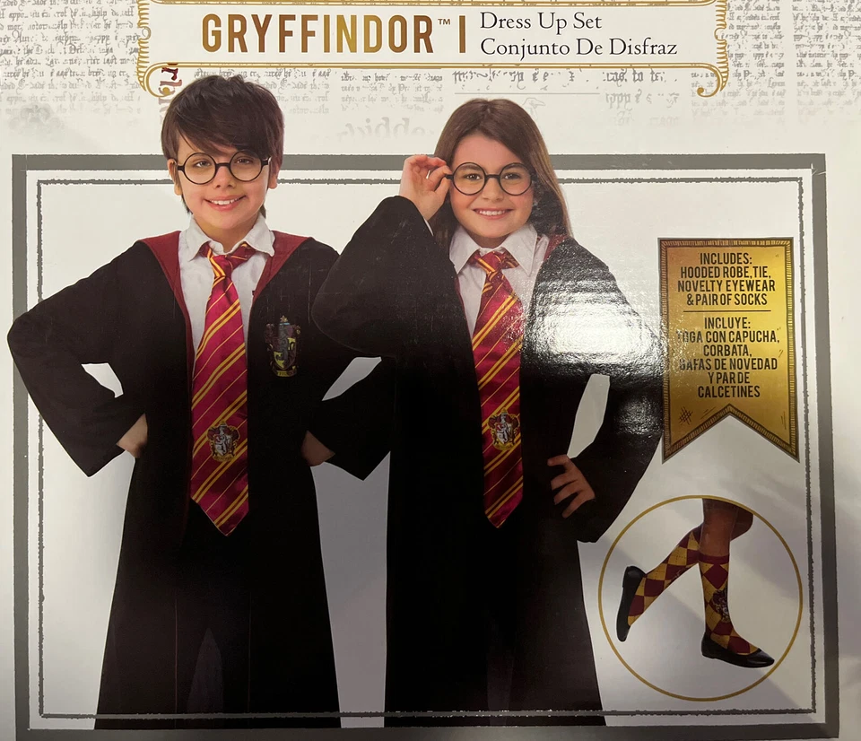 Disfraz de Harry Potter Niños Halloween Juegos con disfraces Gryffindor Bata Corbata Gafas Calcetines Foto 4 de 4